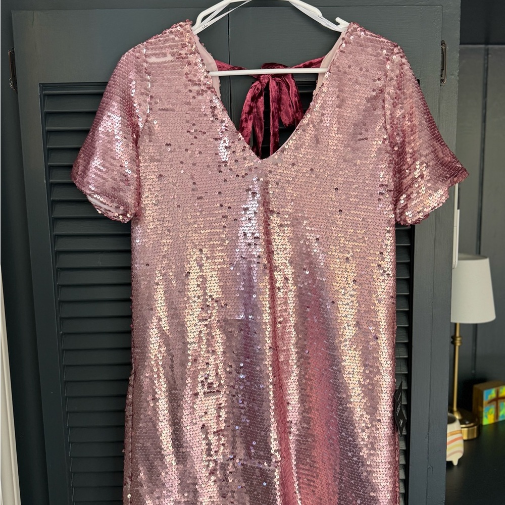 Lulu's Blush Sequin Dress